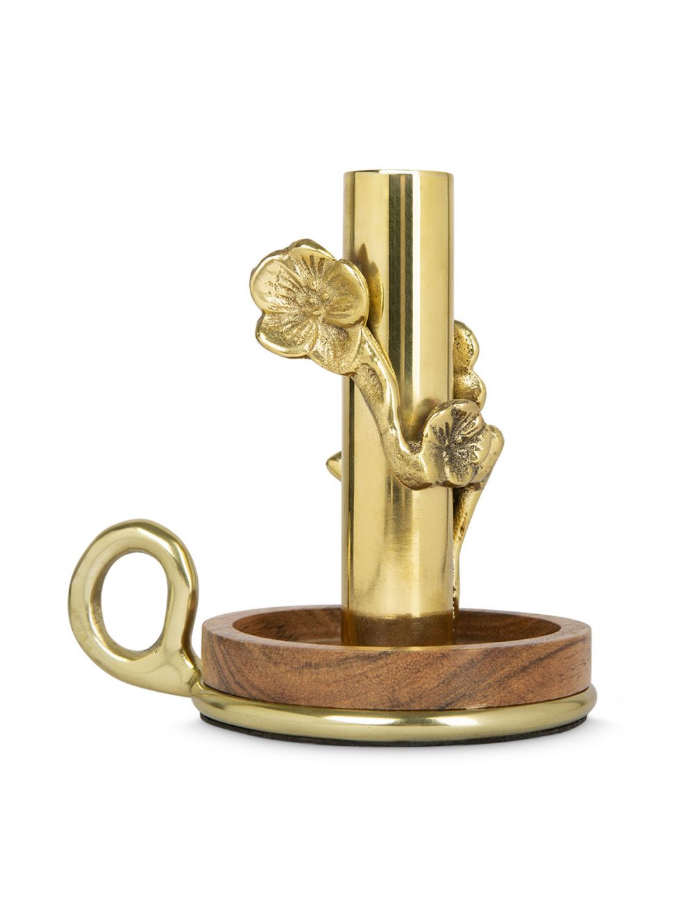 Wooden Leaf Candle Holder